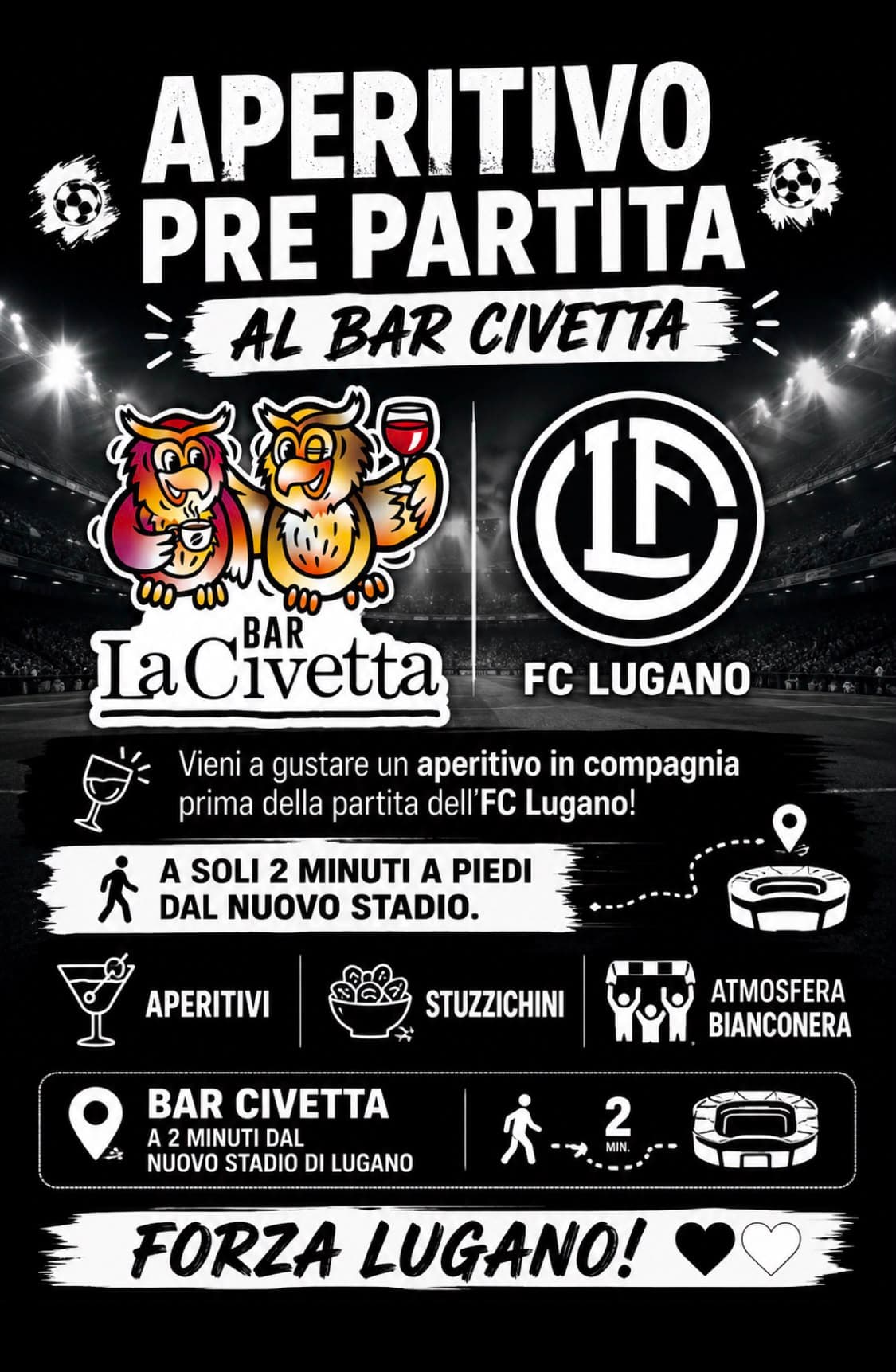 Aperitivo pre partita · FC Lugano